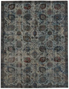  Vintage Tapis 344 X 240 bleu