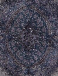 Púrpura Persa Alfombra vintage 182 x 192 cm - view 2