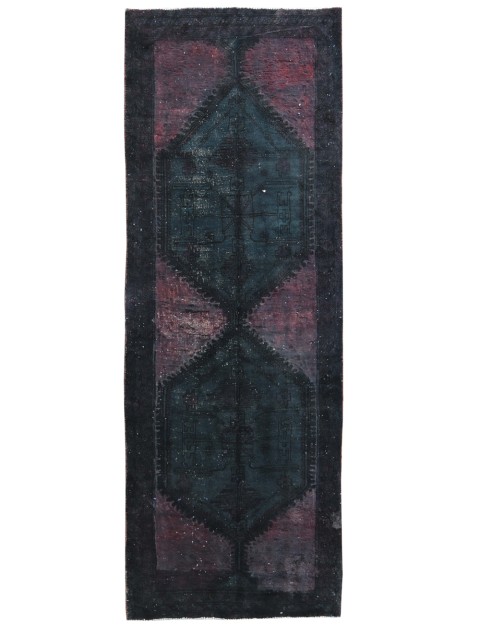 Grau Persien Vintage Teppich 305 x 104 cm
