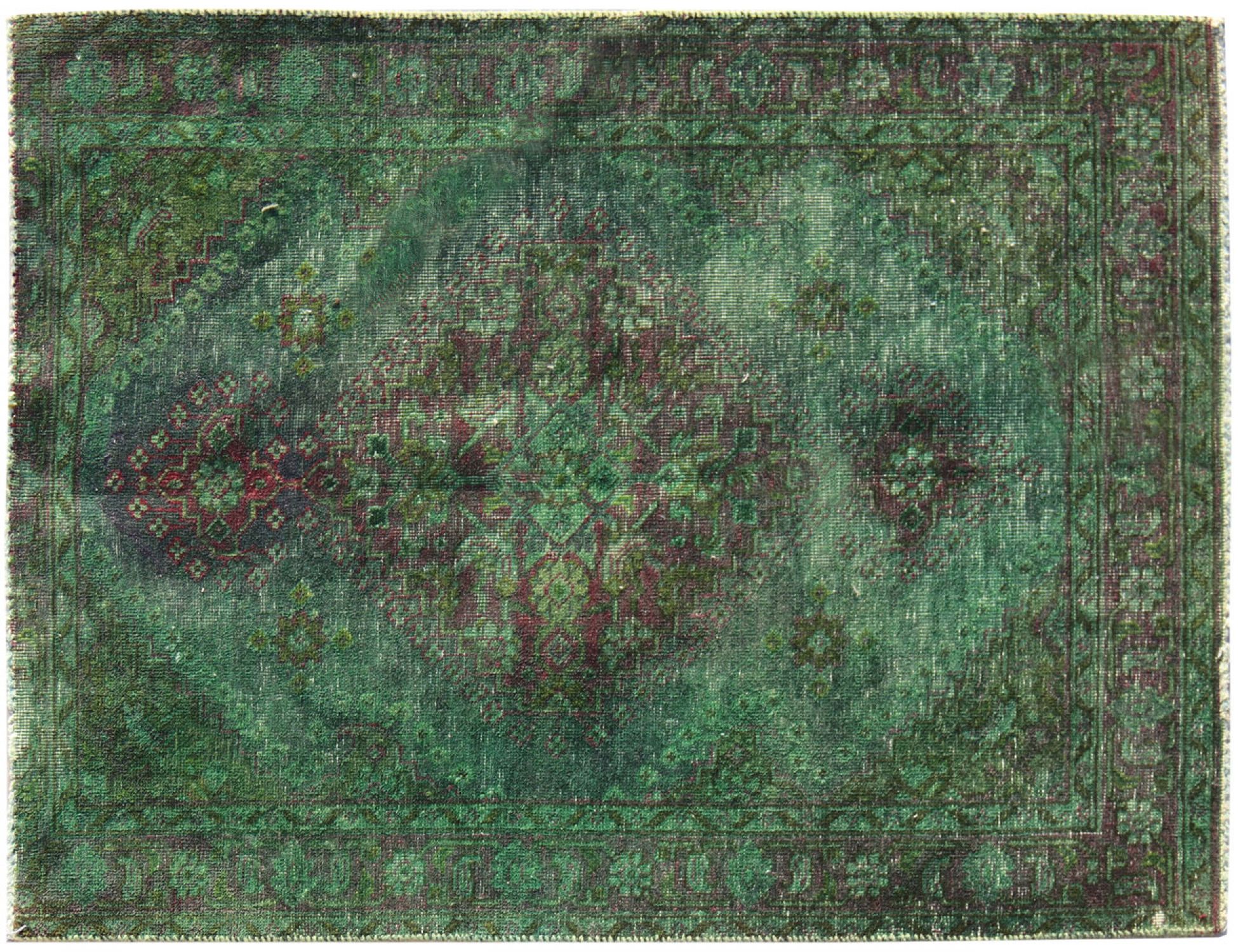 Tappeto Vintage  verde <br/>140 x 95 cm