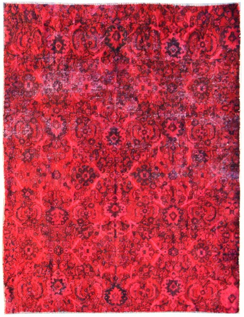 Rot Persien Vintage Teppich  245 x 190 cm