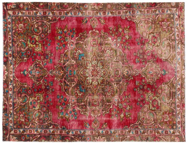 Rød Persien Stonewash 272 x 157 cm
