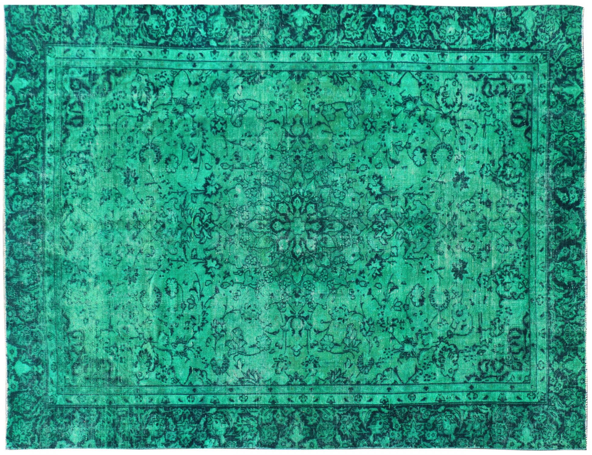 Alfombra vintage  verde <br/>372 x 270 cm