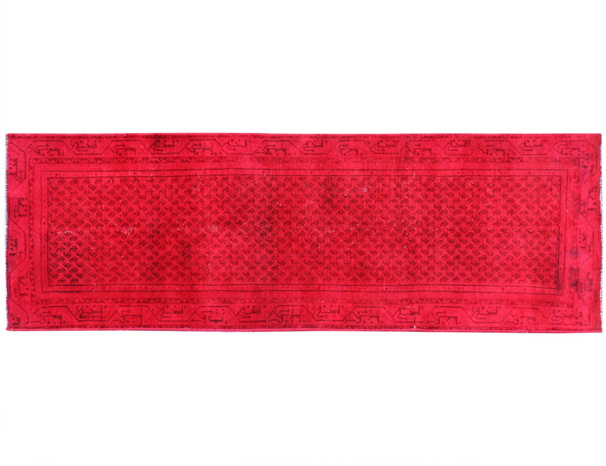 Alfombra vintage  rojo <br/>288 x 94 cm