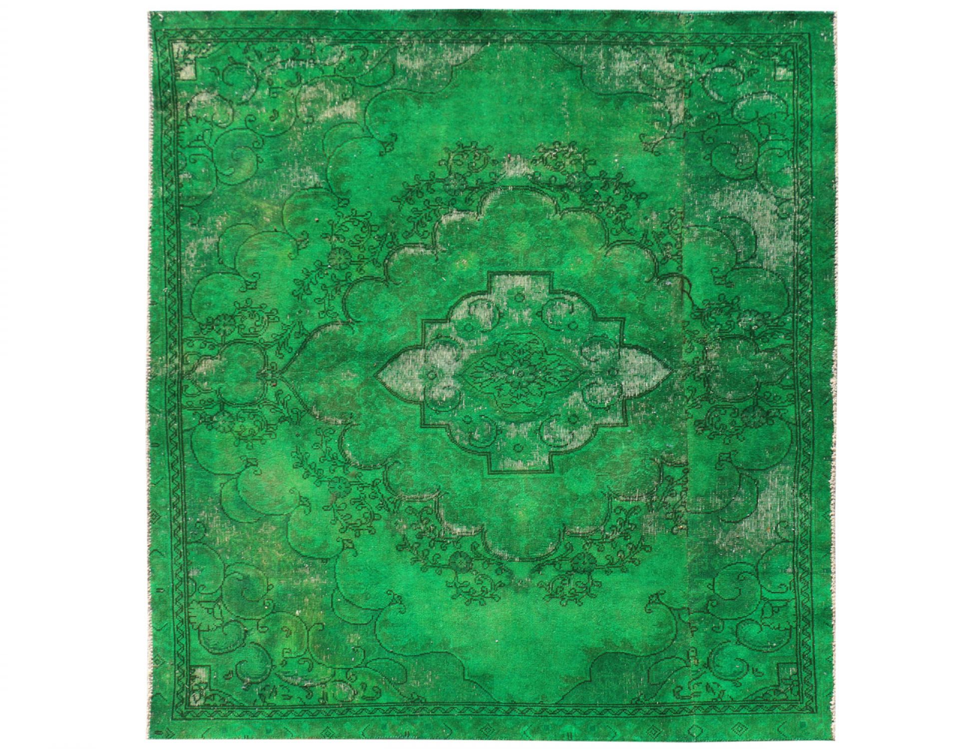  Vintage Tapis  vert <br/>195 x 220 cm