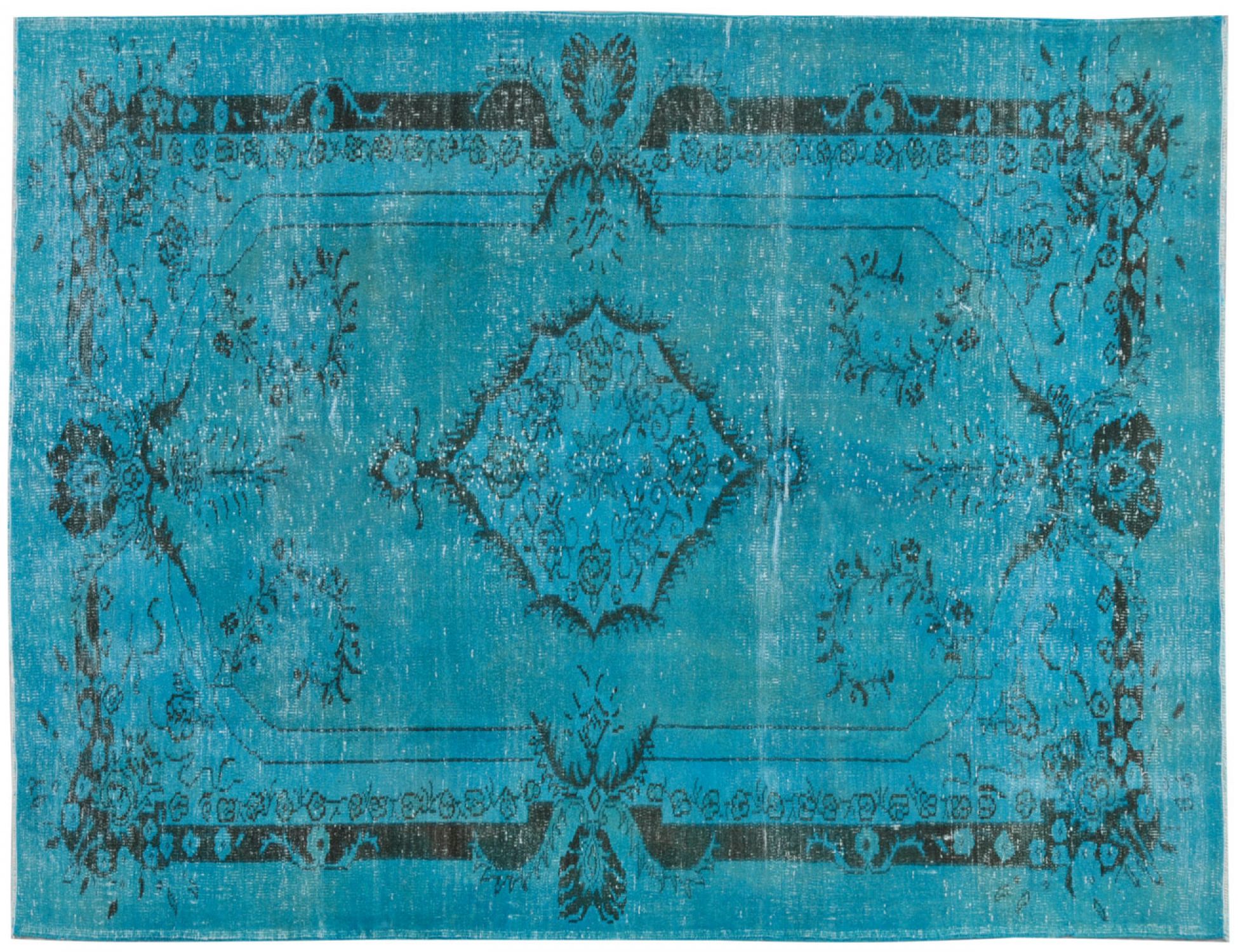 Vintage Tæppe  blå <br/>300 x 186 cm