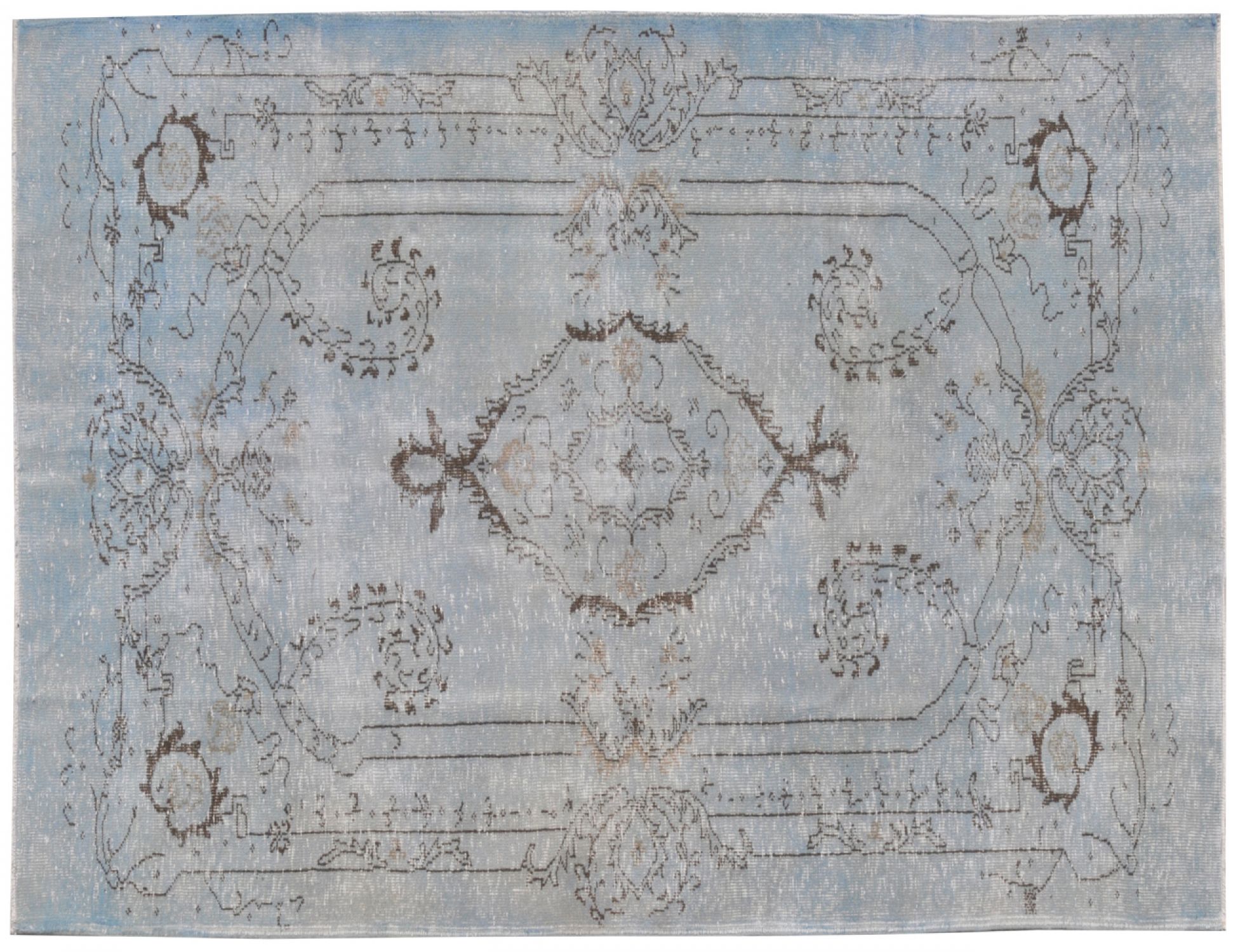 Tappeto Vintage  blu <br/>336 x 186 cm
