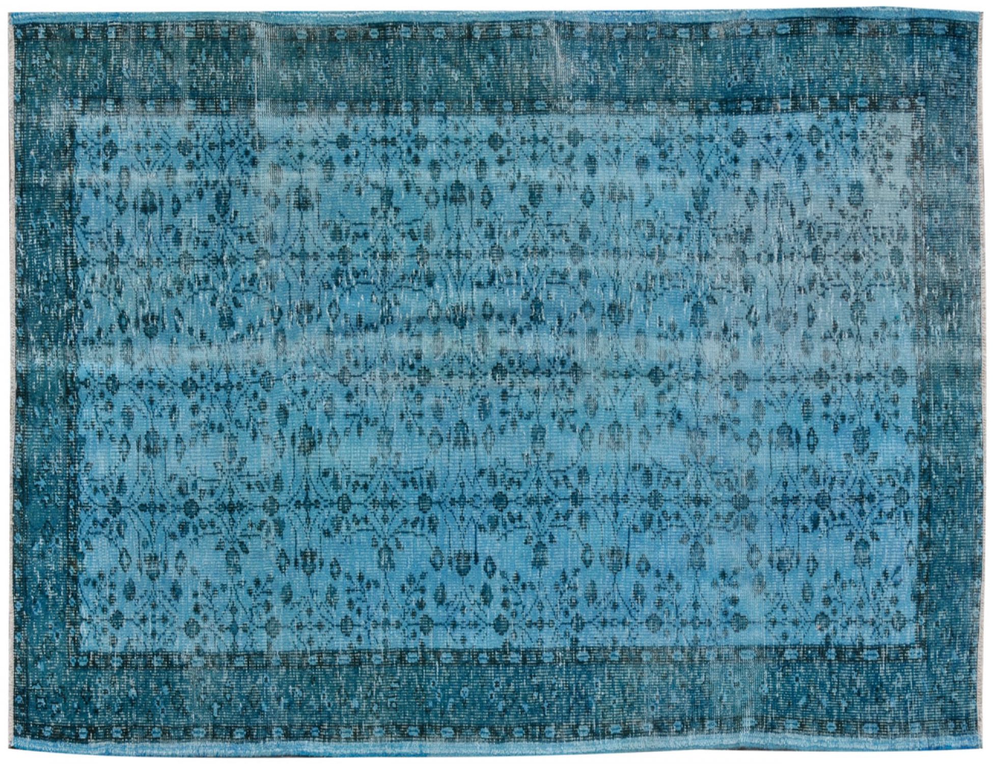  Vintage Tapis  bleu <br/>257 x 147 cm