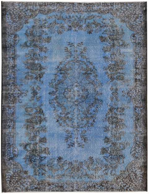 Blå Tyrkiet Vintage Tæppe 298 x 181 cm