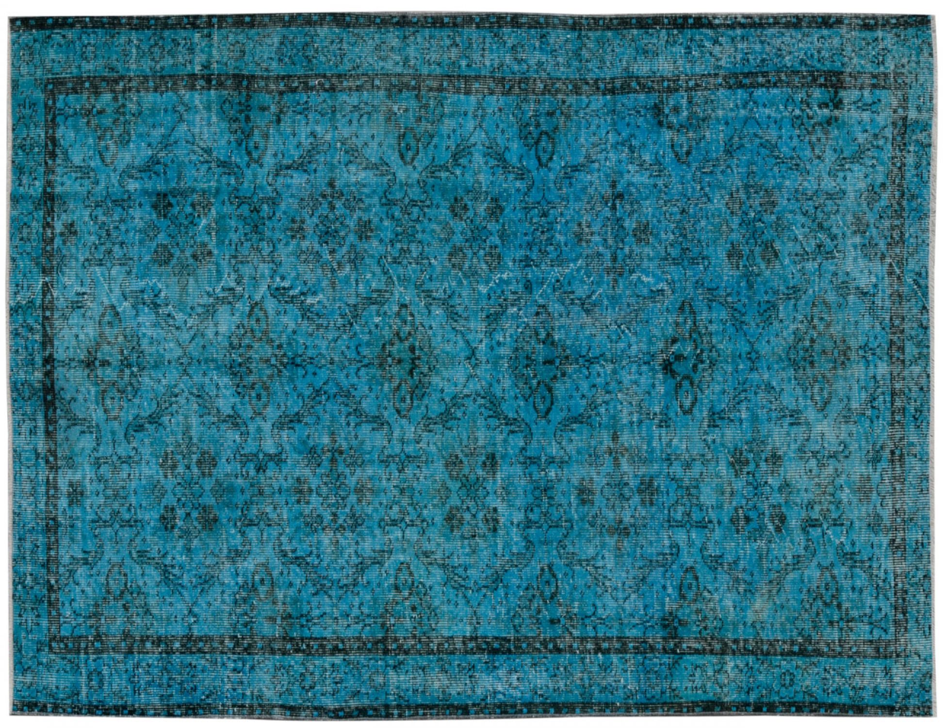 Alfombra vintage  azul <br/>242 x 155 cm