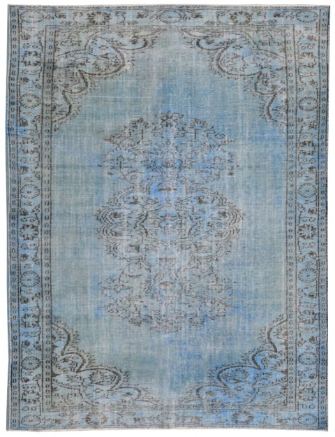 Blau Türkei Vintage Teppich 294 x 183 cm