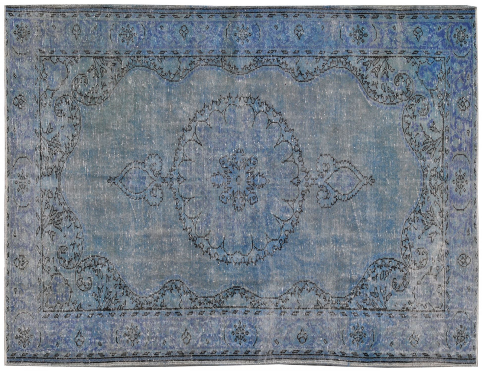  Vintage Tapijt  blauw <br/>283 x 182 cm