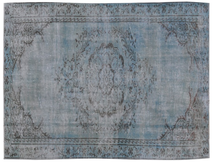 Blå Turkiet Vintage Matta  251 x 145 cm
