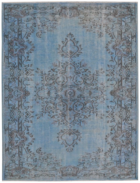 Blau Türkei Vintage Teppich 286 x 185 cm