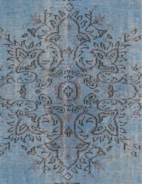Blau Türkei Vintage Teppich 286 x 185 cm - view 2