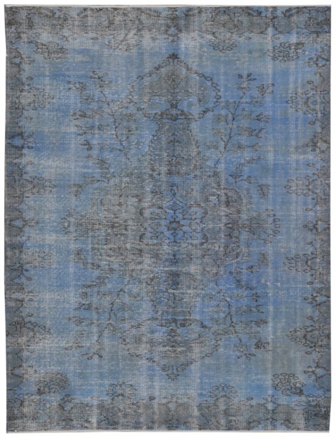 Blå Tyrkiet Vintage Tæppe  288 x 150 cm