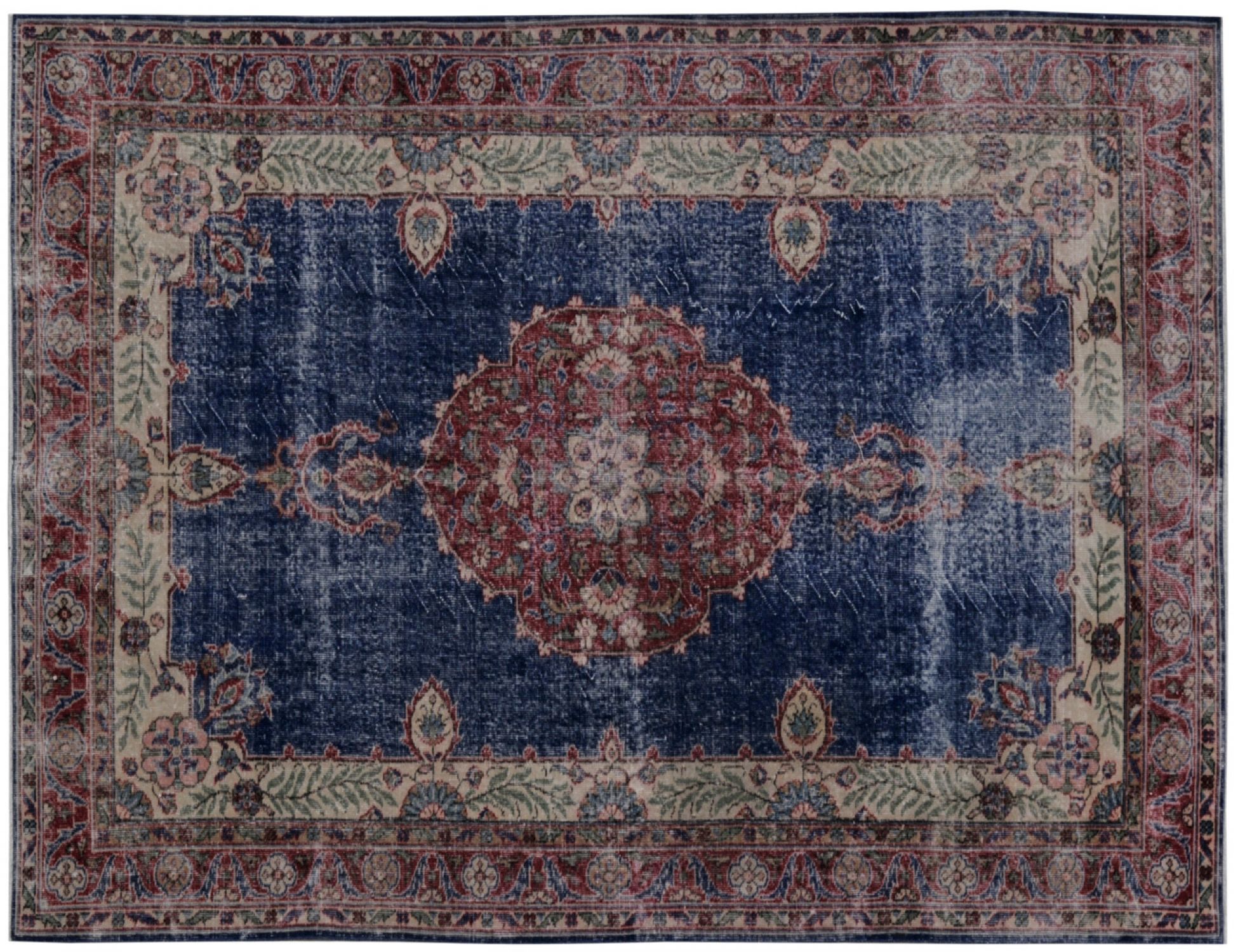 Stonewash  rød <br/>288 x 182 cm