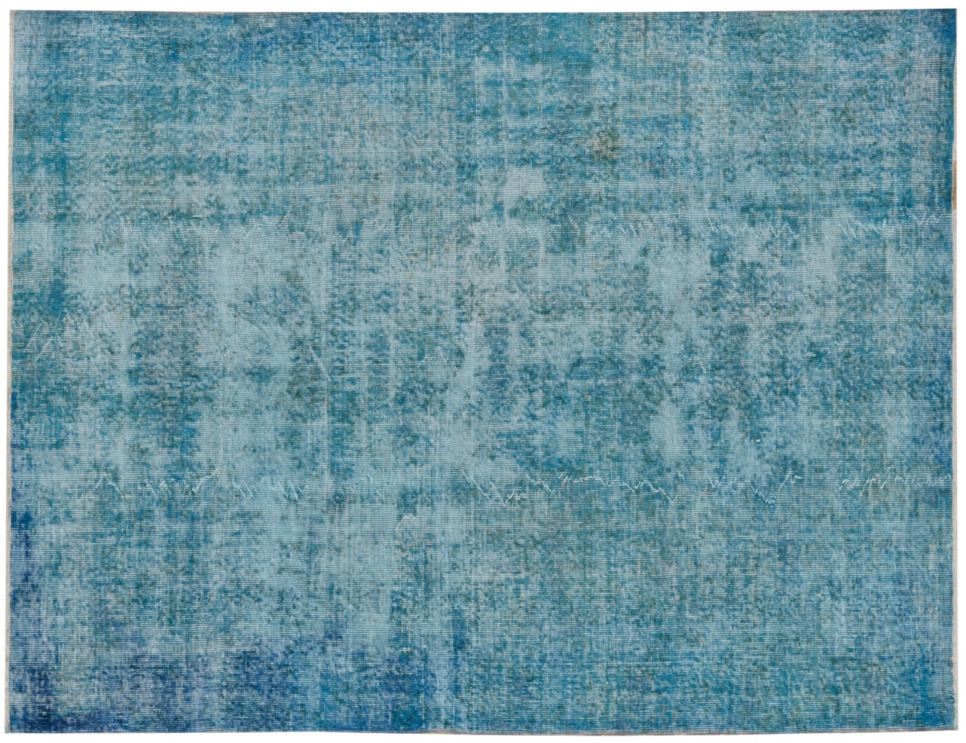 Blau Türkei Vintage Teppich  234 x 163 cm - Einzigartiger handgefertigter Teppich