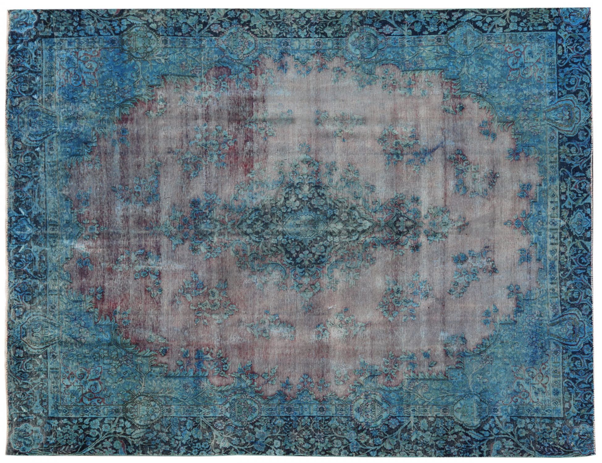 Vintage Teppich  blau <br/>373 x 276 cm