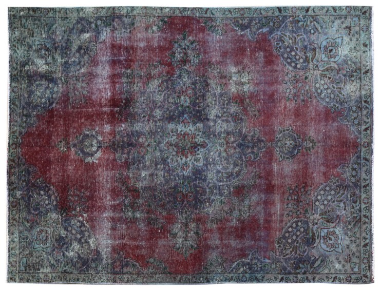 Blu Persiano Tappeto Vintage 265 x 179 cm