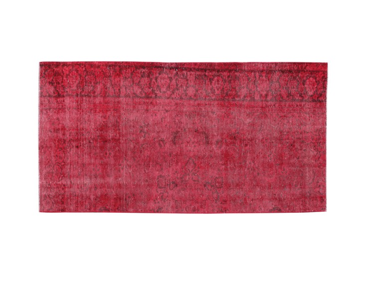Rot Persien Vintage Teppich 285 x 130 cm