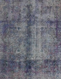 Blu Persiano Tappeto Vintage 244 x 157 cm - view 2