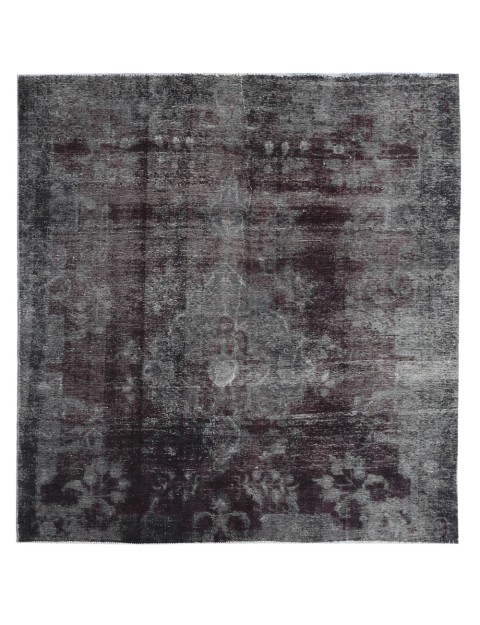 Schwarz Persien Vintage Teppich 232 x 207 cm