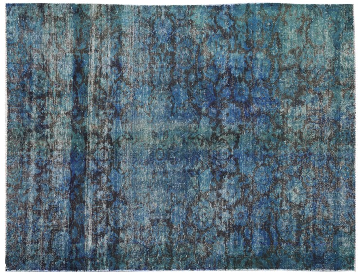 Blu Persiano Tappeto Vintage 290 x 157 cm