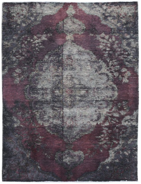 Grau Persien Vintage Teppich 227 x 127 cm