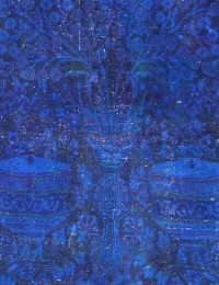Blu Persiano Tappeto Vintage 220 x 90 cm - view 3