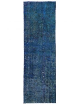 Vintage Tapijt 245 X 74 blauw