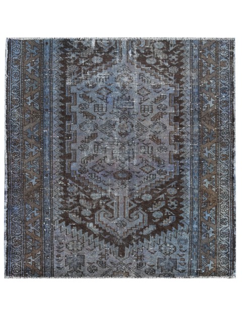Blau Persien Vintage Teppich 137 x 123 cm