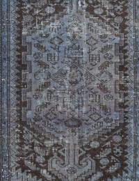 Blu Persiano Tappeto Vintage 137 x 123 cm - view 3