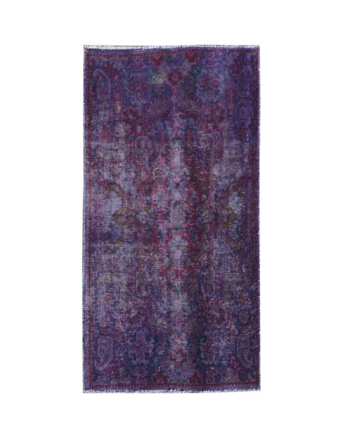 Lila Persien Vintage Teppich 128 x 78 cm