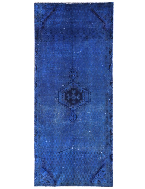Blau Persien Vintage Teppich 271 x 120 cm