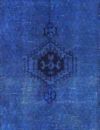 Blå Persien Vintage Matta  271 x 120 cm