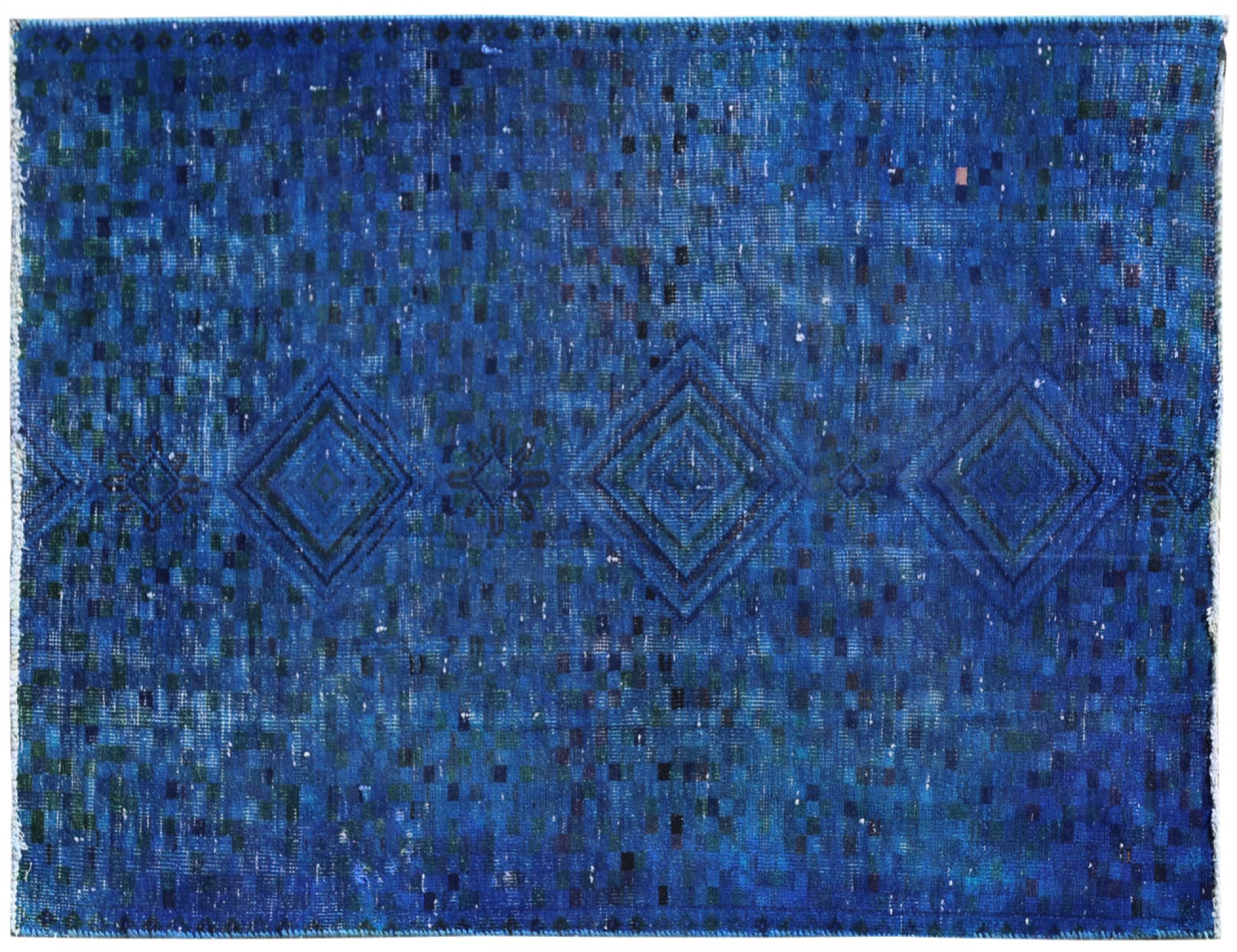 Tappeto Vintage  blu <br/>188 x 108 cm