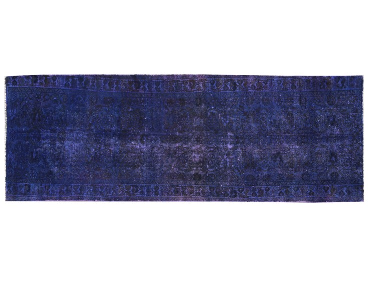 Blu Persiano Tappeto Vintage 281 x 100 cm