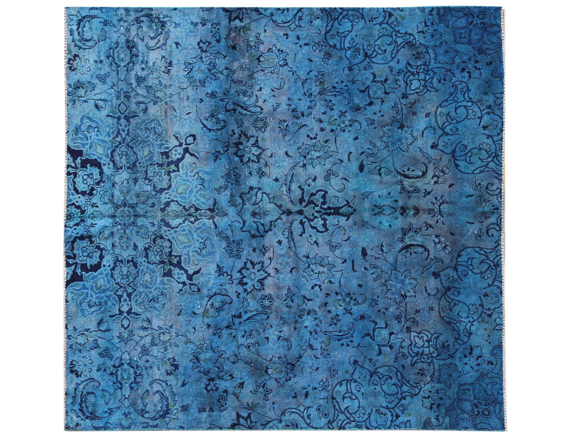  Vintage Tapis  bleu <br/>178 x 178 cm