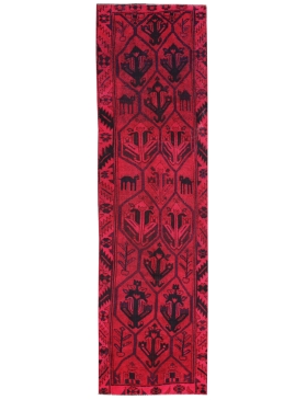 Rot Persien Vintage Teppich 362 x 115 cm
