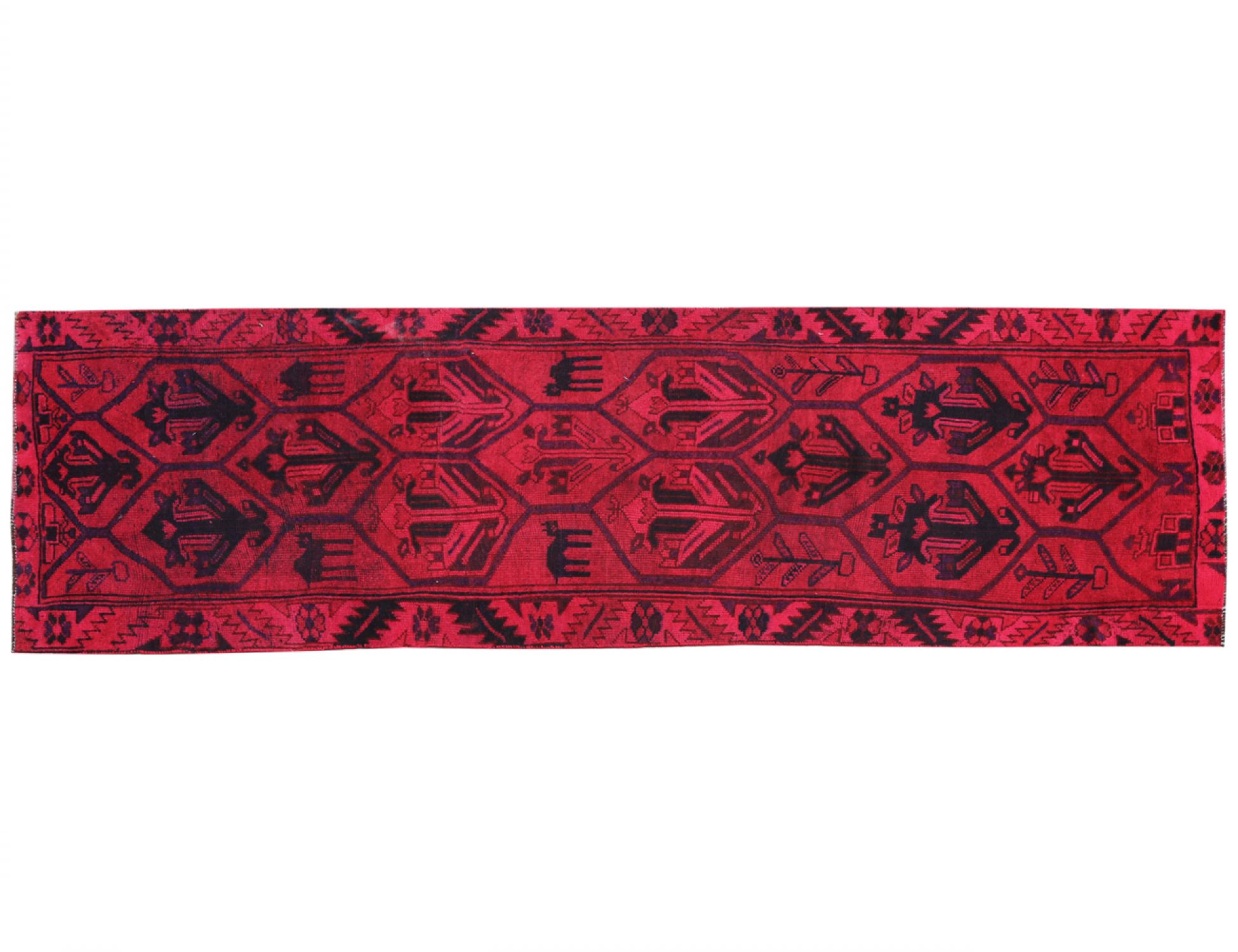 Alfombra vintage  rojo <br/>362 x 115 cm