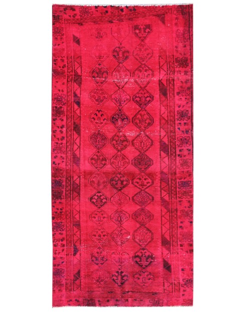 Rot Persien Vintage Teppich  276 x 134 cm