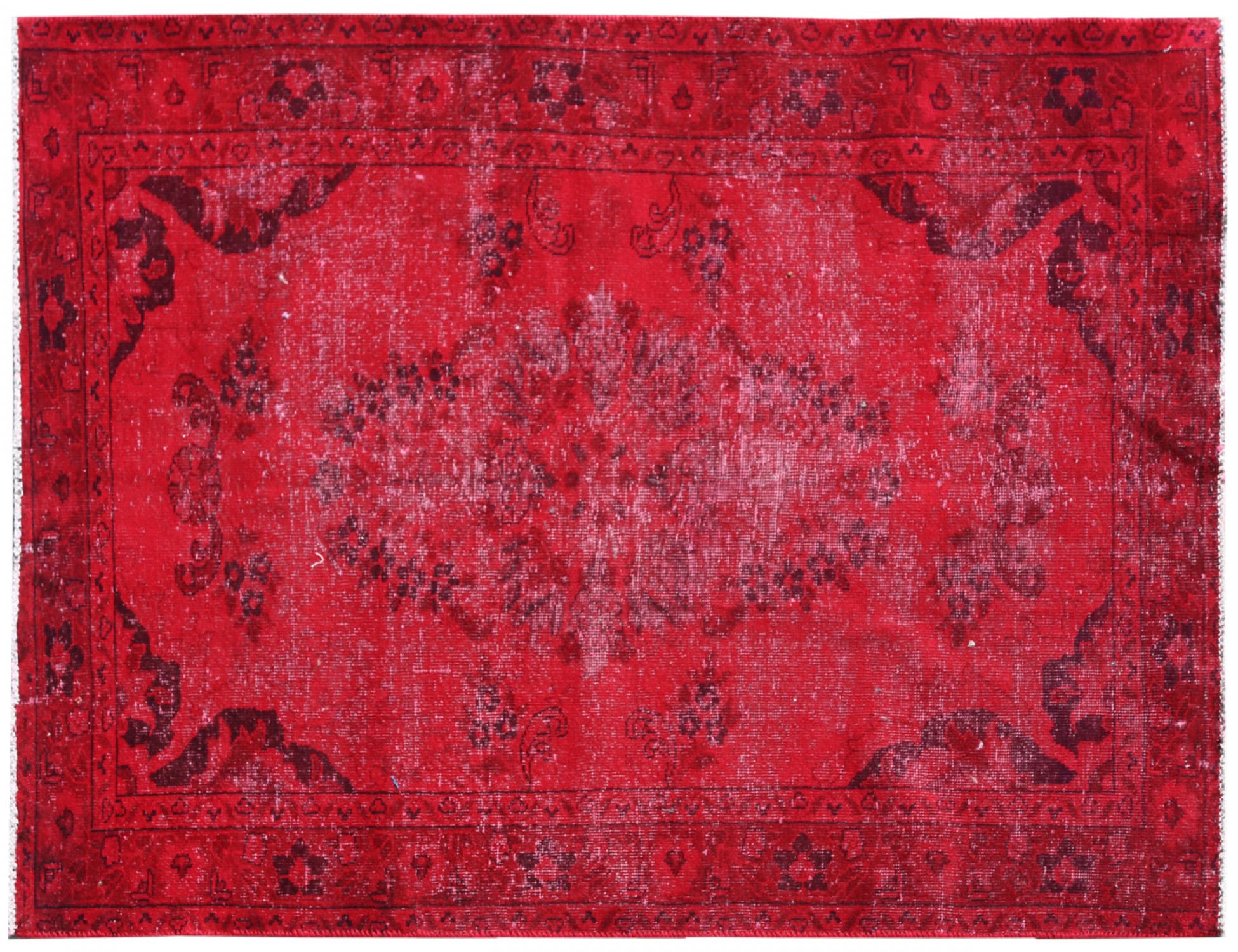 Vintage Tæppe  rød <br/>200 x 129 cm