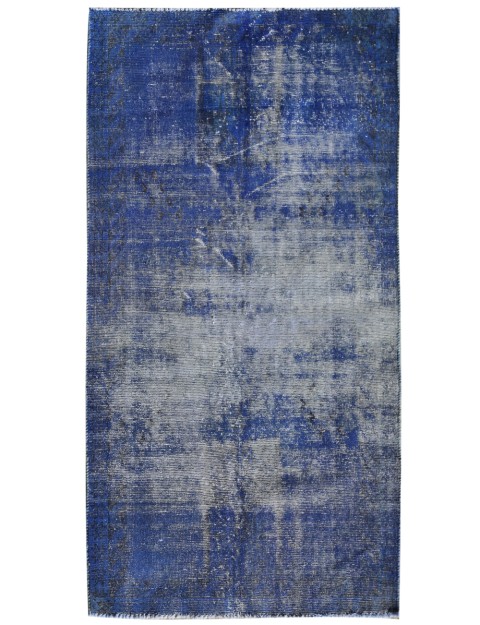 Blau Persien Vintage Teppich 192 x 103 cm