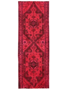Röda Persien Vintage Matta 287 x 100 cm