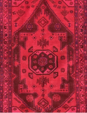 Röda Persien Vintage Matta 287 x 100 cm - view 3