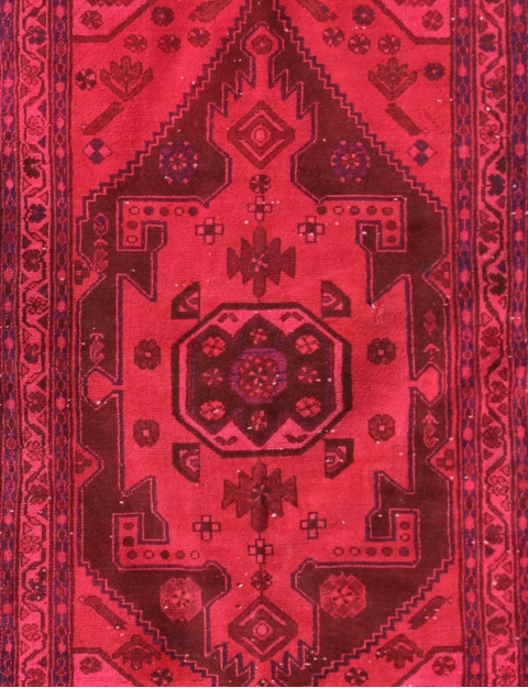Rosso Persiano Tappeto Vintage 287 x 100 cm - view 3
