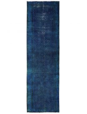 Vintage Tapijt 327 X 100 blauw