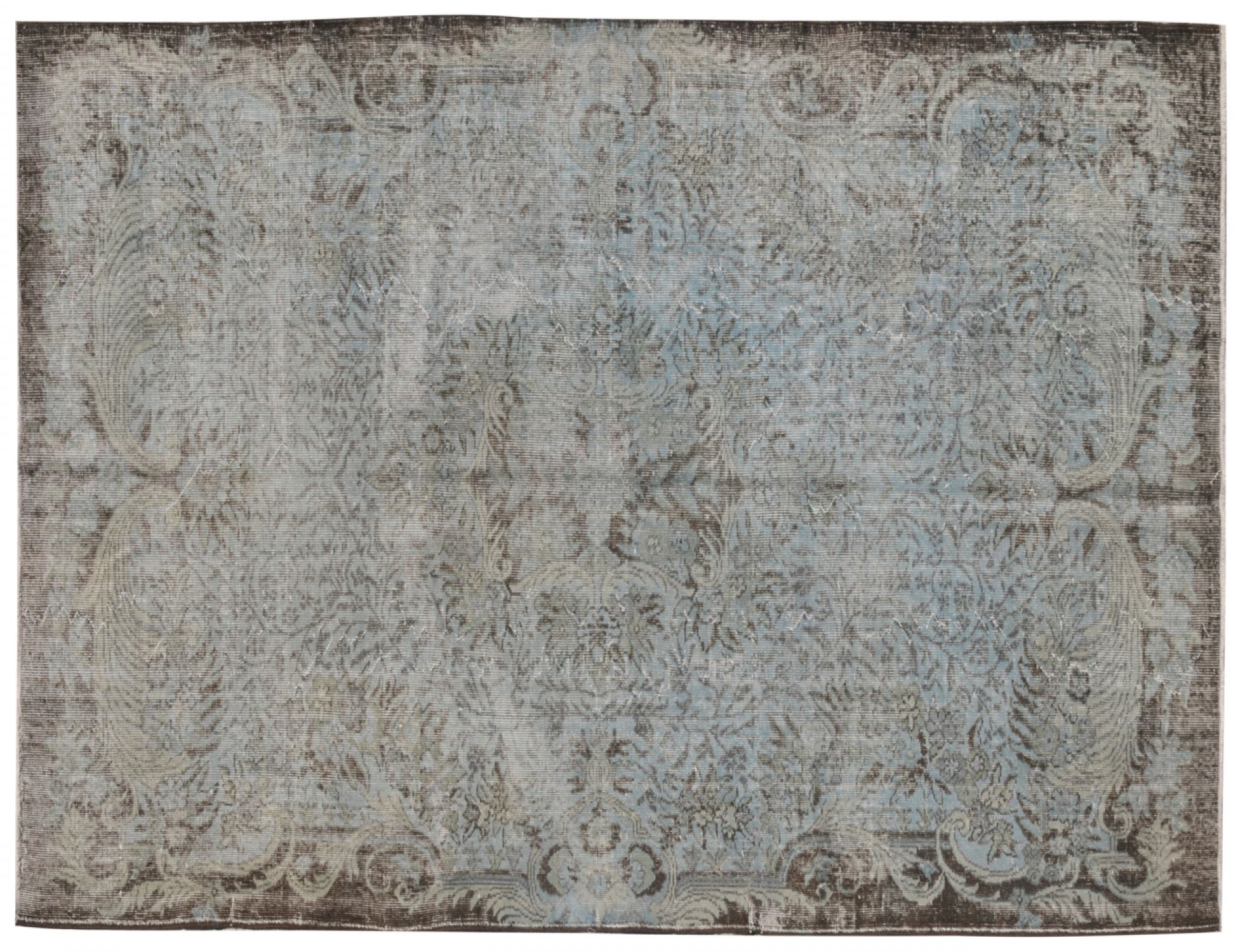 Alfombra vintage  azul <br/>289 x 175 cm