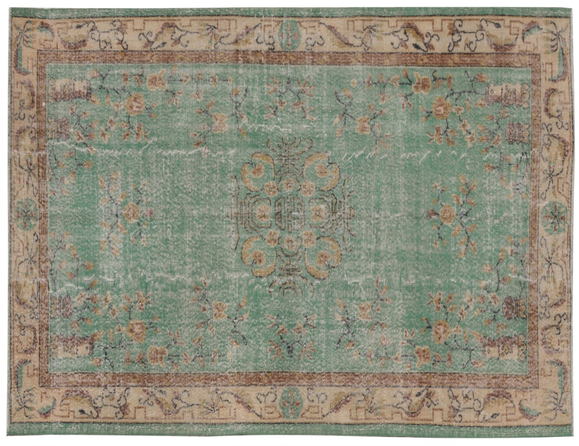 Vintage Teppich  grün <br/>277 x 167 cm